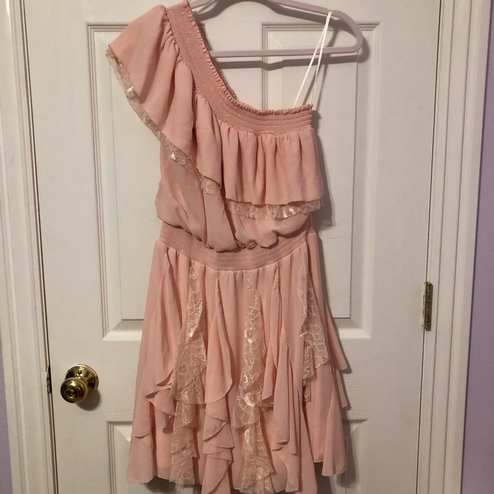 Pink ruffles dress